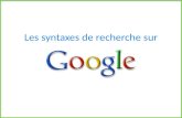 Syntaxes de recherche sur Google