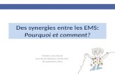 Des synergies entre les EMS:Pourquoi et comment?