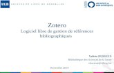 Zotero : logiciel libre de gestion de références bibliographiques