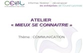 Atelier CEOL  "Mieux se connaître" : La Communication (Mai 2014)