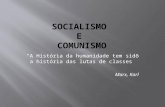 Socialismo e Comunismo