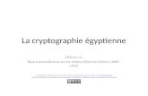 La cryptographie egyptienne