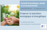 Financer la transition écologique et énergétique