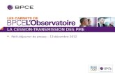 Les Carnets de BPCE L'Observatoire Cession-transmission de PME