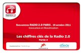 Les chiffres clés de la radio 2.0 partie2 de MEDIAMETRIE par Julien Rosanvallon et Charles Eric Lepez @ Rencontres Radio 2.0 Paris