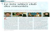 Le club très fermé des minorités