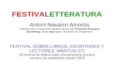 Festivaletteratura di Mantova. Jobshadowing Antoni Navarro
