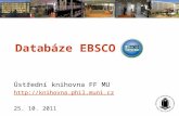 Průvodce databází EBSCO