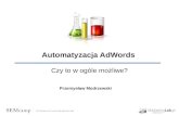 Automatyzacja pracy w Google Adwords