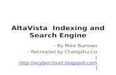 Alta vista  indexing and search engine
