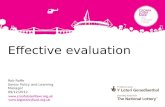 Effective monitoring and evaluation