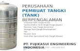 Perusahaan Pembuat Tangki (Jasa Fabrikasi Tangki ; Storage Tank, Reactor Tank, Receiver Tank, High Pressure Tank, Silo, dan lainnya)