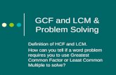 Gcf Lcm Word Problems