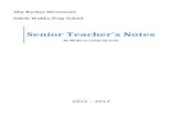 Senir teachers notesسجلات المدرس الأول