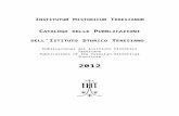Catalogo de las publicaciones del Instituto Histórico Teresiano, Roma, Italia