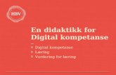 Didaktikk for digital kompetanse