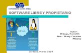 Software Libre y Propietario / N.O.