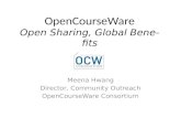 [CCKOREA 국제컨퍼런스] OpenCourseware 소개 및 OCW 현황