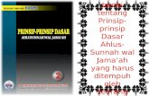 Prinsip-prinsip Utama Ahlussunnah wal Jama'ah