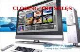 closing the sales