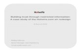 Building trust through restricted information: A case study of the Hotwire.com Air redesign