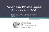 American Psychological Association (APA)