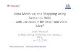 Data Mesh-up and Mapping using Semantic Wiki