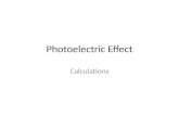 Photoelectric calculations