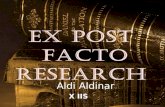 Metode ex post facto.ppt aldi aldinar- x iis 4