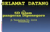 SELAMAT DATANG DI SD ISLAM PANGERAN DIPONEGORO