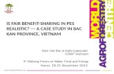 Day 1 session 3.3 is fairness in benefit sharing realistic. case study. dam viet bac & delia catacutan
