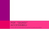 PDF "quasi " accessibili