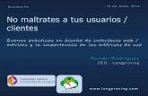 Curso UX Tenerife (No maltrates a tus usuarios) FG ULL - Presentación