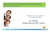Investigacion satena viviana mendoza   encuesta de satisfacc+¡+¦n clientes satena  segundo trimestre 2012
