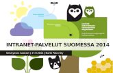 Intranet-palvelut Suomessa 2014 -selvityksen tulokset
