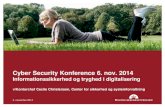 Cyber Security Conference - Informationssikkerhed og tryghed i digitalisering, v/ Kontorchef Cecile Christensen, Digitaliseringsstyrelsen