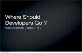 Where Should Developers Go