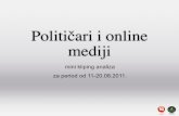 Politicari i online mediji