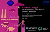 Climate Change: Implications for the Extractive and Primary Industries