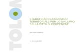 Studio socio-economico, il rapporto finale