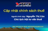 VTCA Cap nhat Chinh sach Thue