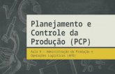 1   slides - planejamento e controle da produção (pcp)