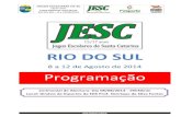 Programaçao Regional do JESC (15-17 anos) em Rio do Sul