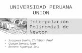 Exp.interpolacion polinomica de newton
