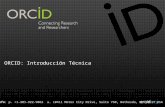 ORCID Introducción Técnica - Español