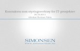 Strøm 2 - Herman Valen - Kontrakten som styringsverktøy for IT-prosjekter