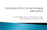TECNOLOGÍA  EDUCATIVA