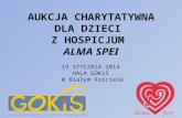 Akcja charytatywna na rzecz Fundacji Alma Spei - Hospicjum Domowego dla Dzieci