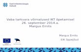Margus Ernits "Vaba tarkvara võimalused IKT õpetamisel"