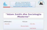 “Adam Smith dhe Sociologjia Moderne“